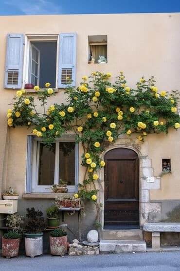 Ətirli sarı sarmaşıq qızıl gul qışdada gul açır. Hal hazırda bəziləri