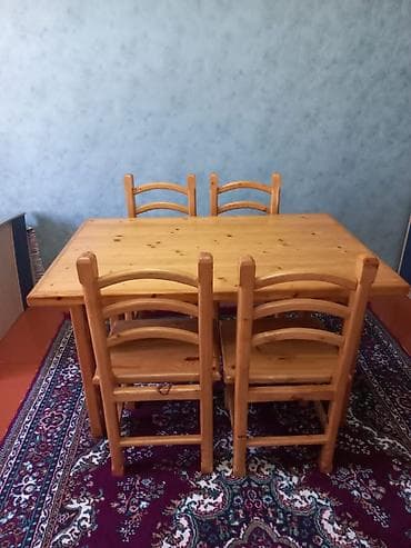 bağ stol stulları: Balkon üçün, Yeni, Dördbucaq masa, 4 stul — 1