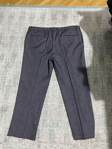 pull bear kurtka: Kişi klassik şalvarı - Rəng: tünd boz (kömür boz) - Kəsim: düz paça — 2