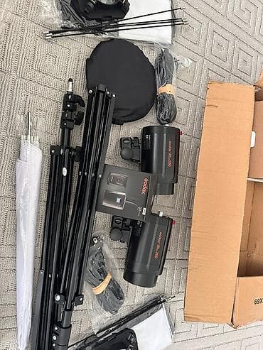 Foto-video studiya işıqlandırma dəsti – Godox Komplektin tərkibi: - 2