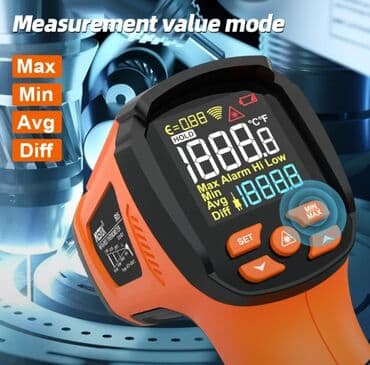 külək ölçən cihaz: Təmassız sənaye pirometri. Model: MESTEK IR-05B 📌 Funksiyaları: ● — 4