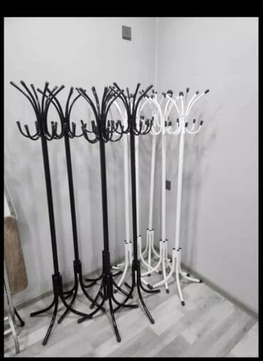 вешалка для вещей: Metal asılqan – döşəmə tipi - Material: qalın divarlı metal boru, toz — 4