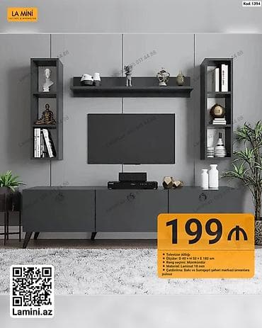 LA MINI TV stendi və divar rəfləri dəsti - Növ: Televizor altlığı + lalafo.az -da LA MINI TV stendi və divar rəfləri dəsti - Növ: Televizor altlığı +