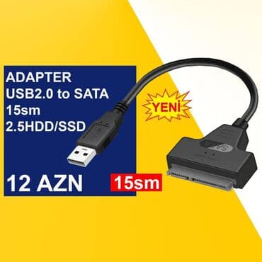 hdd box: USB Adapterlər ⭐USB2.0 to Micro SD – 3 AZN ⭐USB3.0 to Ethernet RJ45 — 6