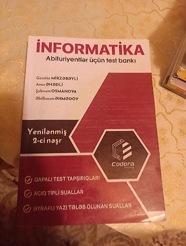 Informatika (Codera) test kitabı yeni
