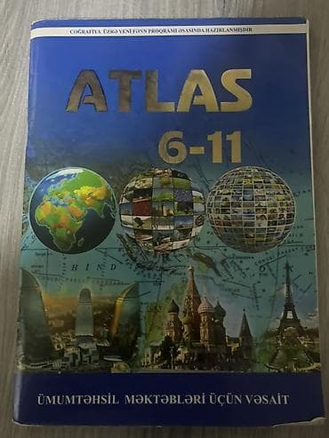 Məhsul: Atlas 6–11 (Coğrafiya üzrə yeni fənn proqramı əsasında — 1