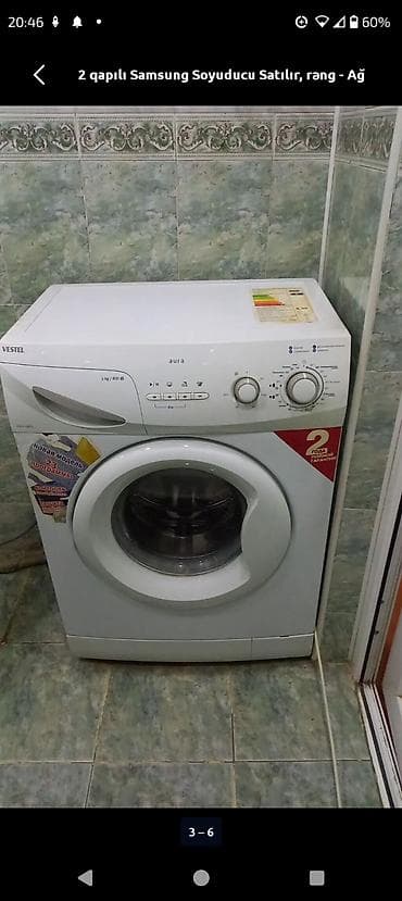 2 qapılı Samsung Soyuducu Satılır, rəng - Ağ, Təkərli — 5