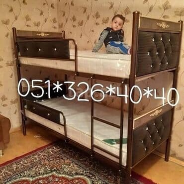 tek çarpayı: Oğlan və qız üçün, Yeni, Çarpayı, Matras ilə, Siyirməsiz — 6