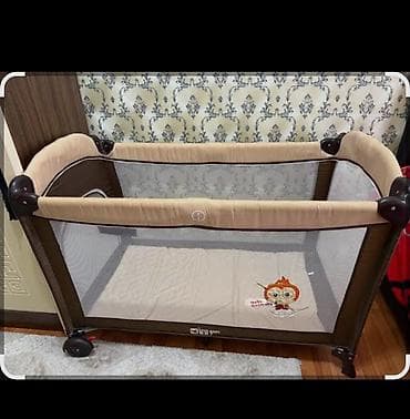 Oğlan və qız üçün, İşlənmiş, Dördbucaq, Beşik, Dəstsiz, Matras ilə, Yellənmə mexanizmsiz