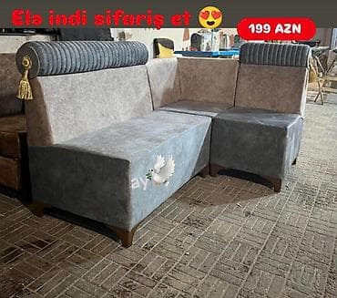 Zarmebel: Künc divan, Yeni, Açılmayan, Bazasız, Parça