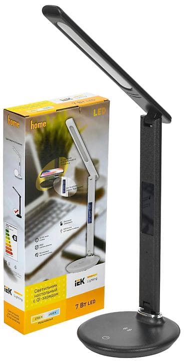 mini projektor: IEK Lighting LED masa lampası – 7 W - QI simsiz şarj funksiyalı baza — 1