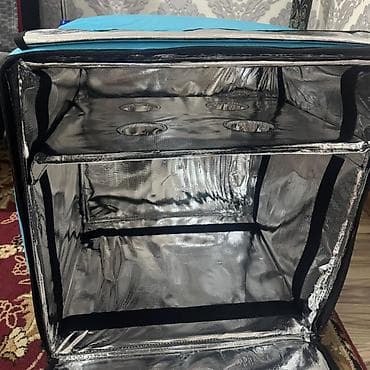 Сумки для курьеров: Wolt Partner termo çatdırılma çantası - Rəng: göy (Wolt loqolu) — 6