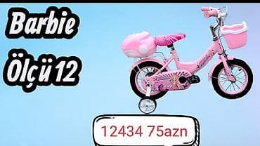 uşaq velsopedi: Yeni İki təkərli Uşaq velosipedi 12", sürətlərin sayı: 1, Ünvandan götürmə — 9