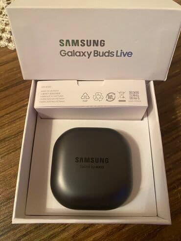 Mərmər effektli PVC panellər: Yeni Simsiz (Bluetooth) Qulaqcıqlar, Samsung, rəng - Qara — 1