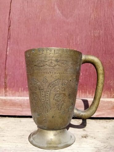 pul yığmaq üçün kassa: Dekorativ Latun fincan — 4