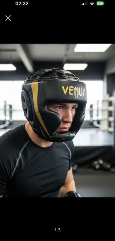 Venum boks/MMA baş qoruyucusu - Brend: Venum - Rəng: qara-sarı - Tam