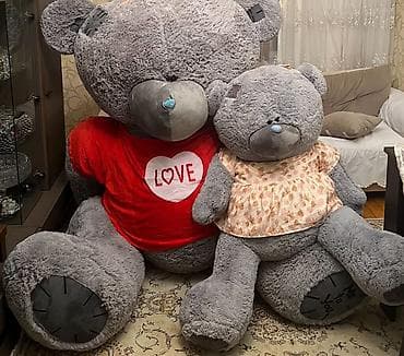 Oyuncaqlar: Nəhəng ölçülü bir ədəd boz ayıcık (plyuş oyuncaq). - Model: “Tatty — 2