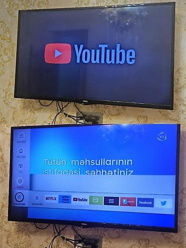 106 ekran tv: 2710 Simart led ekran 109 ekran baha alinib səliqəli vəziyyətə 330 m — 1