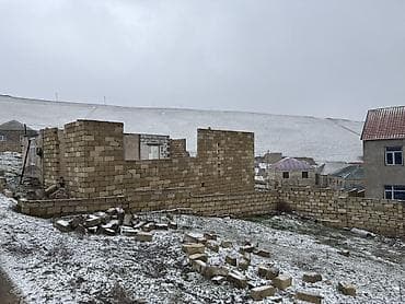 bineqedide evlerin satisi: 3 sot Torpaq sahəsi və yarımçıq tikili - Şəkillərdə görünən — 1