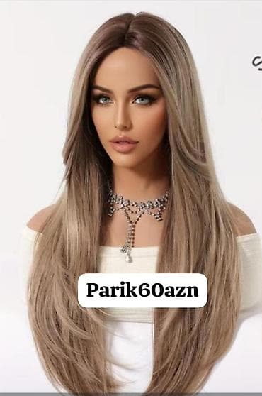 vozol 20 min: Uzun düz parik – soyuq açıq qəhvəyi/əş rəng keçidləri ilə — 1