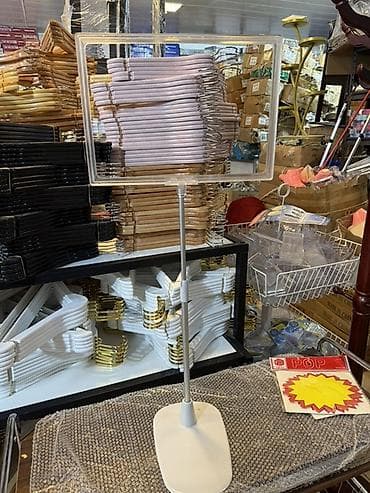 ref: Mağaza və marketlər üçün klipsli reklam/qiymətlik lövhəsi. Düzbucaqlı — 8