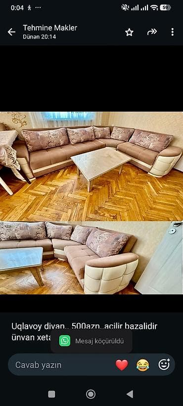 Uqlavoy divan. 500azn. acilir bazalidir ünvan xetai (2391)*Tehi