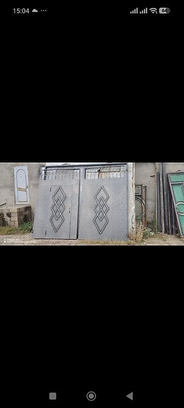 Təmir və tikinti: İşlənmiş Dəmir Həyət darvazası, Yana açılan, 350 m, Mexaniki, Qapı ilə, Kredit yoxdur, Ödənişli quraşdırma, Ünvandan götürmə — 2