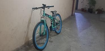 velosibedler: MTB tipli velosiped - Rəng: firuzəyi gövdə, mavi təkər kənarları - — 1