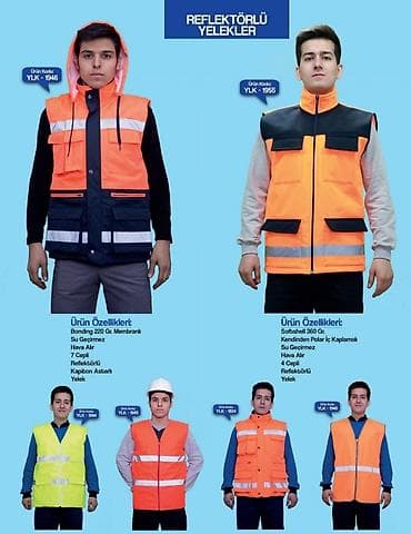topdan geyim: Məhsul: İşçi yelekləri – reflektorlu və gabardin modellər — 1