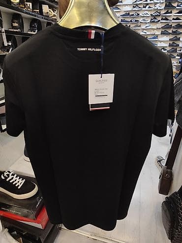 Футболки: Мужская футболка, Tommy Hilfiger, L, цвет - Черный — 1