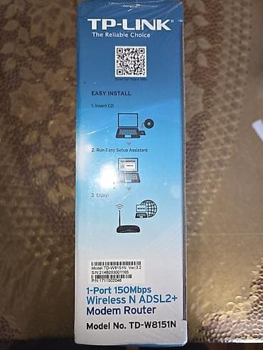 TP-Link TD-W8151N – 1-Port 150Mbps Wireless N ADSL2+ Modem Router