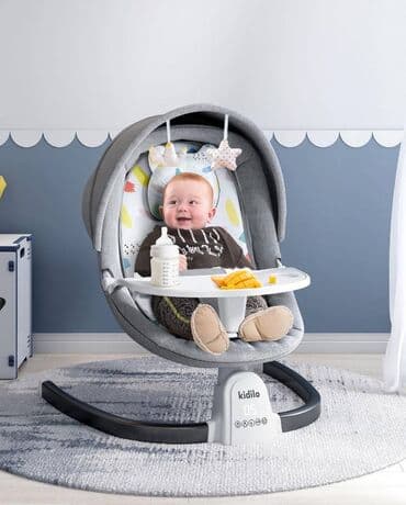 qidalandırmaq üçün uşaq stul yelləncək: Kidilo 4-ü 1-də elektrik nənni!! 🔥Təklifdən sonra qiymət 130 manatdır — 4