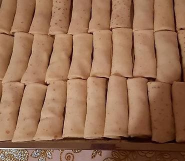 Şirniyyat məhsulları: Məhsul: Ev üsulu hazırlanan kotlet blinçikləri (pancake rulonu) — 1