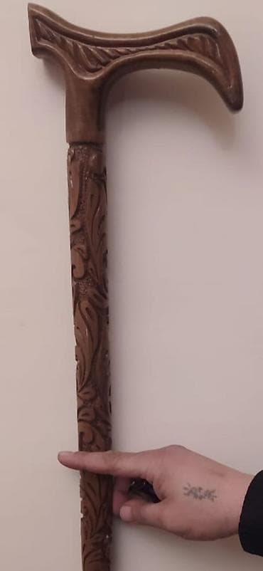 Tibbi avadanlıq: Əl oyma ağac əsalı – dekorativ və gündəlik istifadə üçün.təmiz el işi — 6