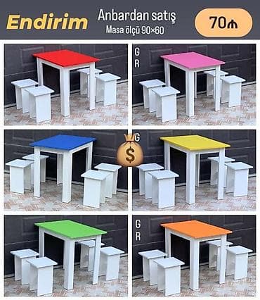 nejavik stol: Masa desti rəng seçimi var — 1