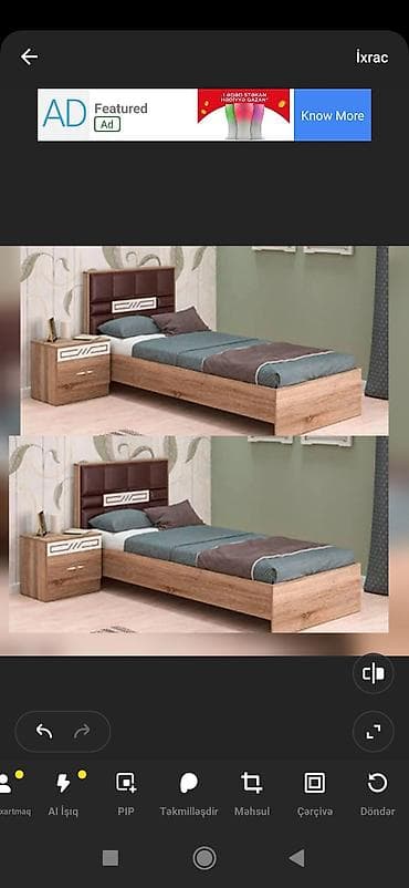 Təknəfərlik çarpayı, Tumba