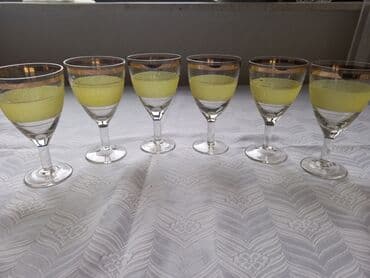 стекло: Qədəhlər, Şüşə, 6 ədədli dəst, SSRİ — 6