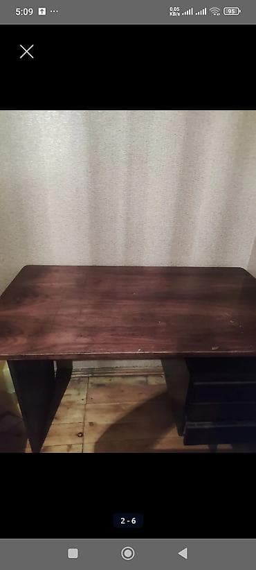 Təcili qədimi qoz agacindan,.80 ilin .yazı masası.curuyudefektii — 4