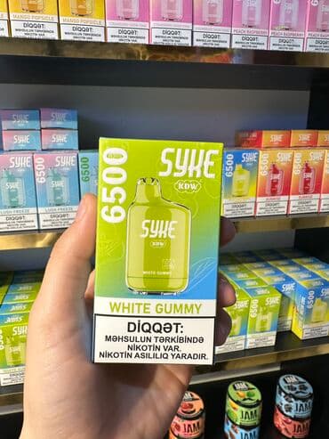 SYKE 6500 tüstü 1-1.5% nikotin Dad çeşidləri: 1.Vişnə Qarpız 2.Qarpız