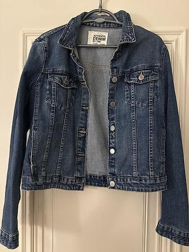 ZARA original – qadın cins gödekde - Klassik tünd-mavi rəngli denim