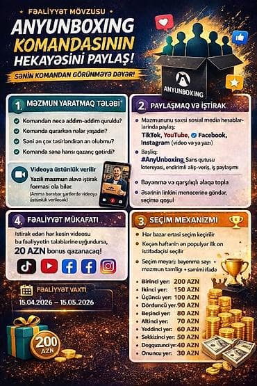 baytar həkim: Xidmət: Rəqəmsal platformada reklam izləmə və kontent paylaşımı ilə — 3
