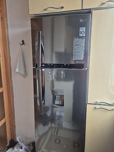 2 qapılı LG Soyuducu Satılır, rəng - Gümüşü, Dispenserli