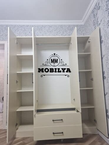 sumqayitda muhafize isi: Yeni, Açılan, 4 qapılı Düz dolab, Qarderob, paltar dolabı, Azərbaycan — 5