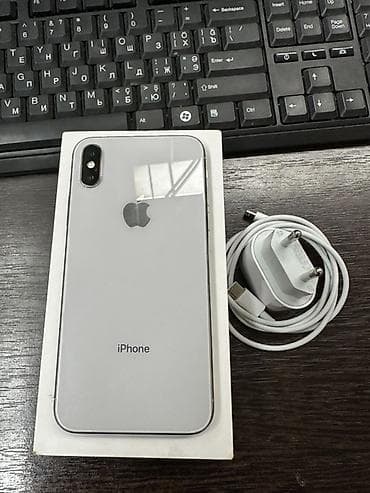 Мобильные телефоны и аксессуары: IPhone X, 256 ГБ, Серебристый — 4