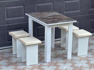 yazı masa: Mətbəx üçün, Yeni, 4 stul — 1