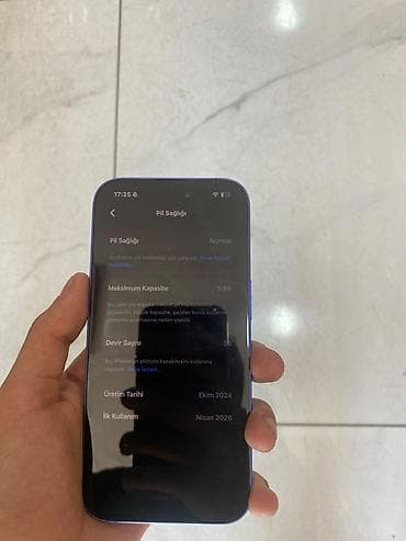 iphone xr lalafo: IPhone 16, 128 GB, Mavi, Face ID — 6