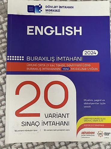 saat aliram: Məhsul: “English – Buraxılış İmtahanı 2024” vəsaiti İÇİ YAZILMAYIB — 1