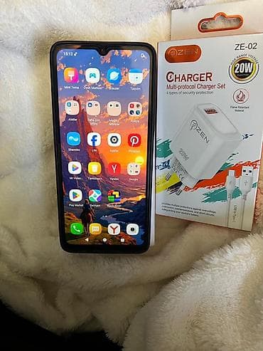 Mobil telefon və aksesuarlar: Redmi A3, 128 GB, rəng - Yaşıl, Barmaq izi, Face ID — 3