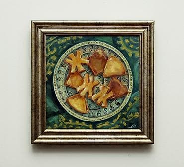 papag şekli: Məhsul: Orijinal yağlı boya tablo kolleksiyası (1 ədəd) Təsvir: - — 6