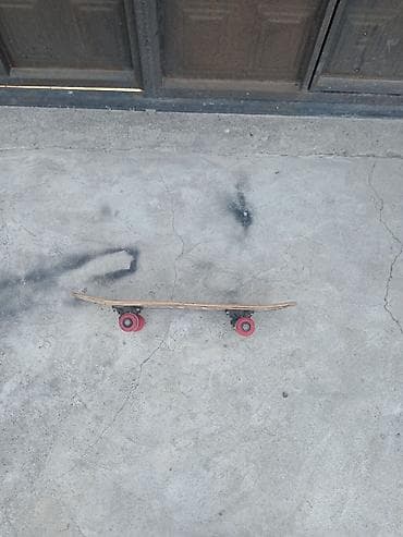 velo teker: Skateboard – klassik ölçülü skeytbord - Göy-bənövşəyi qrafik dizaynlı — 4